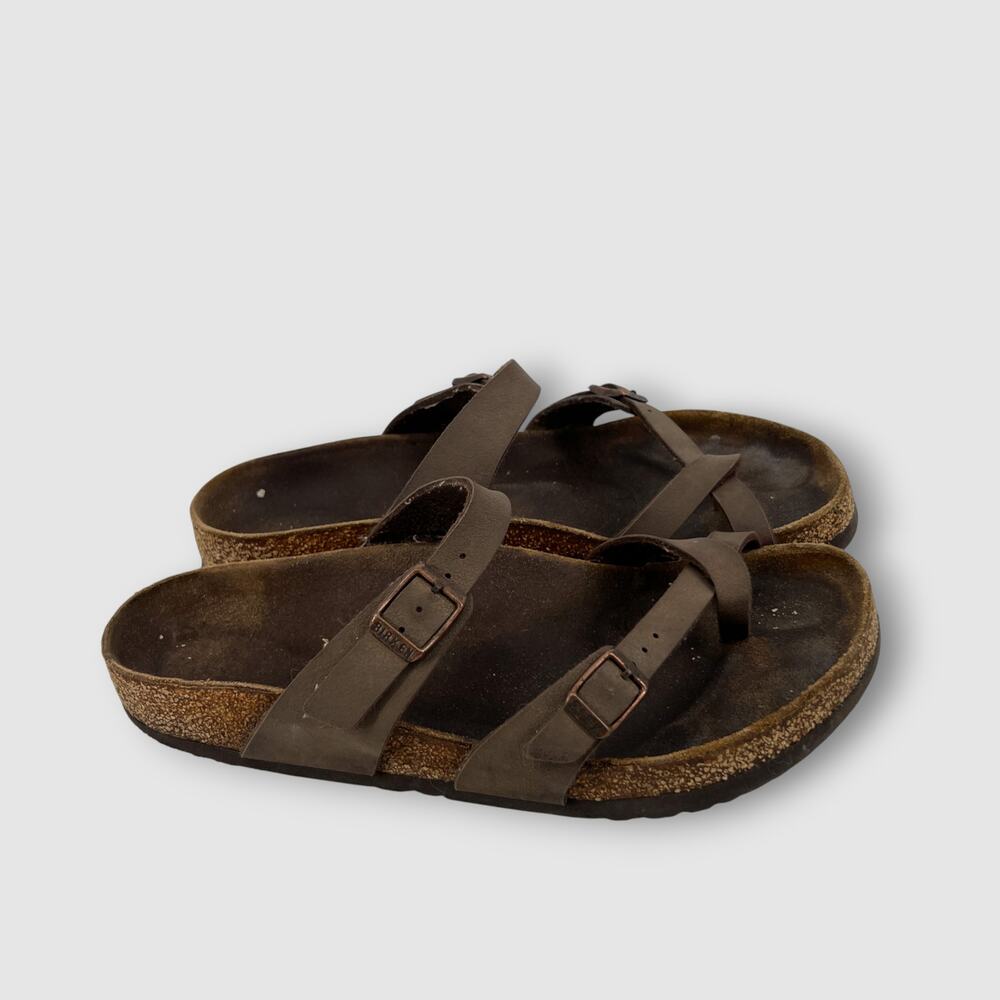 Birkenstock Mayari Brown Birko-Flor Strappy Sandals